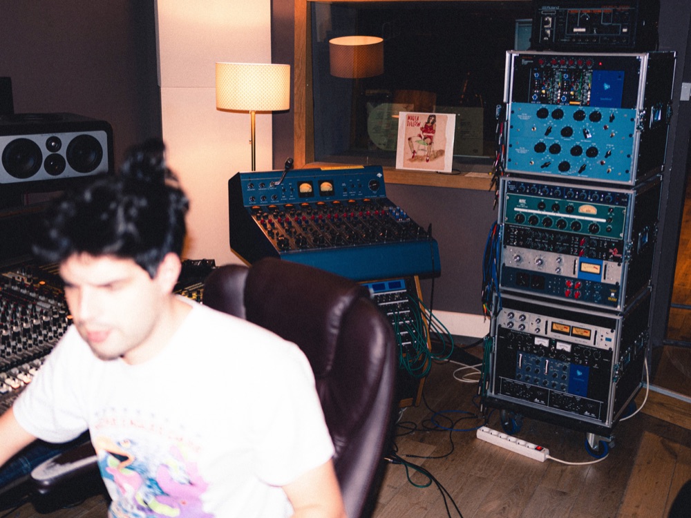 Mathieu Thévenon at the mixing desk